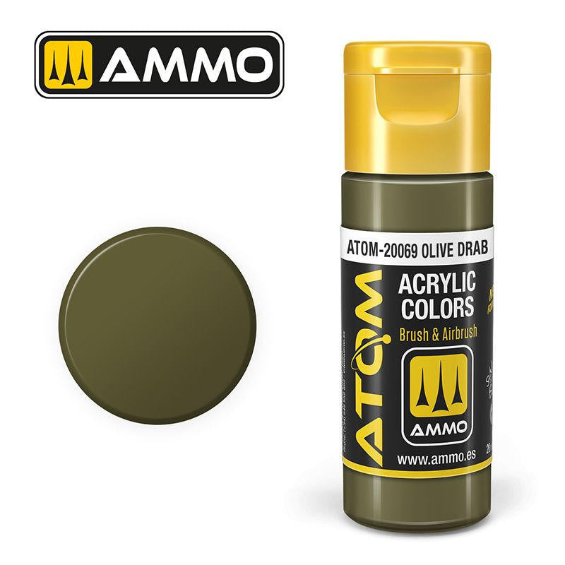 MiG Ammo ATOM COLOR Olive Drab FS34087 (20069)